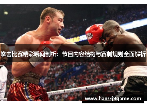 拳击比赛精彩瞬间剖析：节目内容结构与赛制规则全面解析